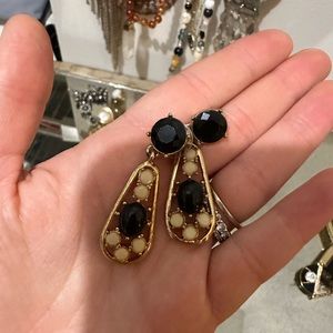 Kate Spade Dangly Black and White earrings